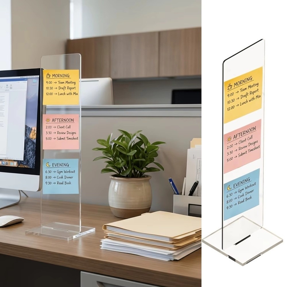 Home Office Setup - Lavagna per Messaggi in Acrilico Durevole,