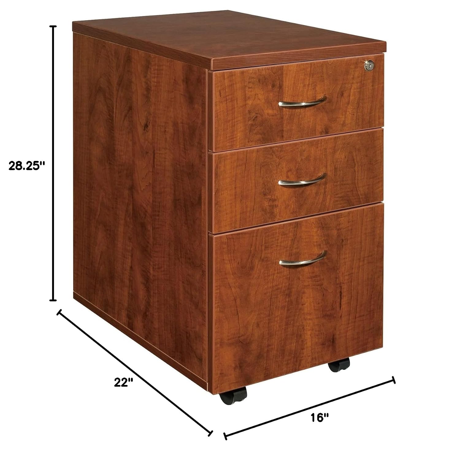 Drawer Pedestal Cabinet - Mobiletto Archivio su Piedistallo con 3