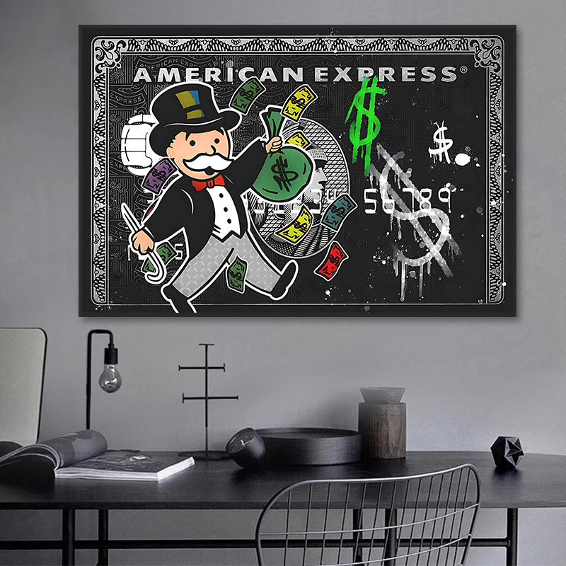 Home Office Background - 1 pezzo senza cornice, Alec Monopoly