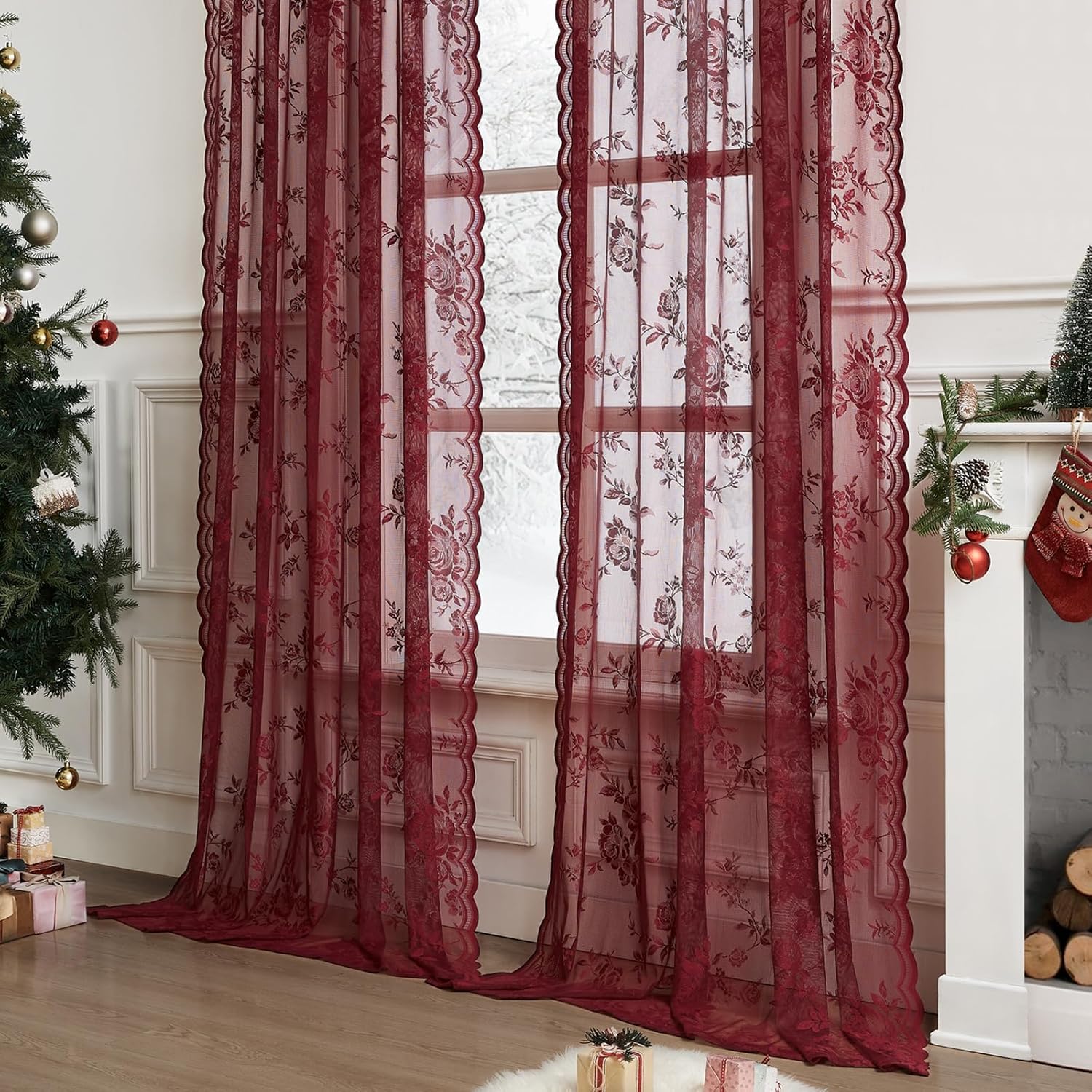 1 Tenda in Pizzo Bordeaux, Lun - Home Office Setup recensione e prezzo