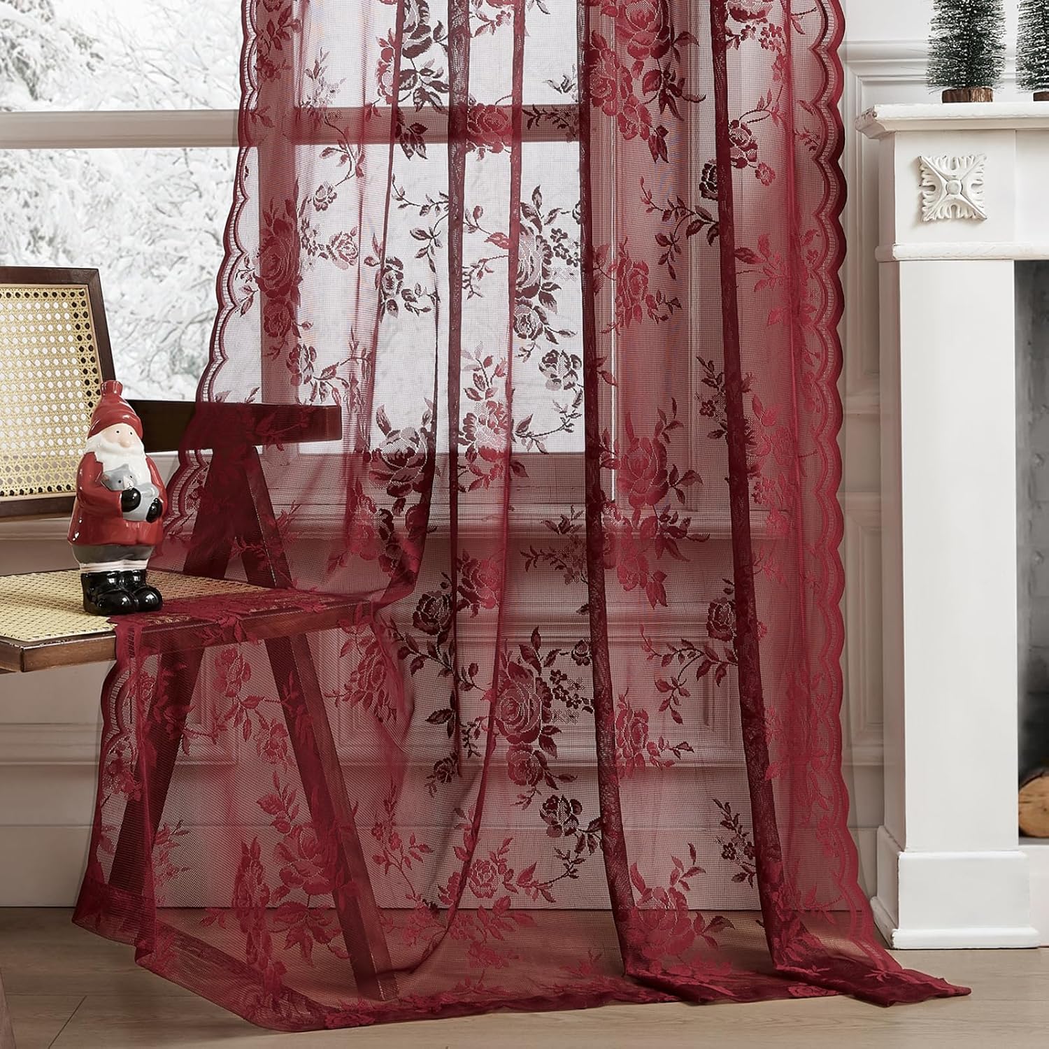 1 Tenda in Pizzo Bordeaux, Lun - Home Office Setup recensione e prezzo